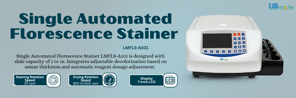 Automated Florescence Stainer with High pressure spray