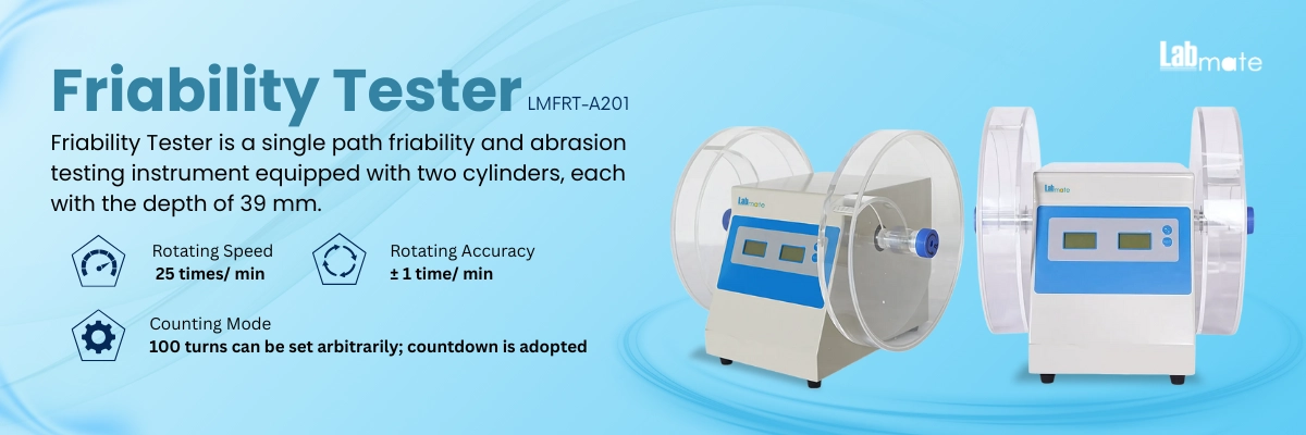 Friability Tester LMFRT-A201 Banner