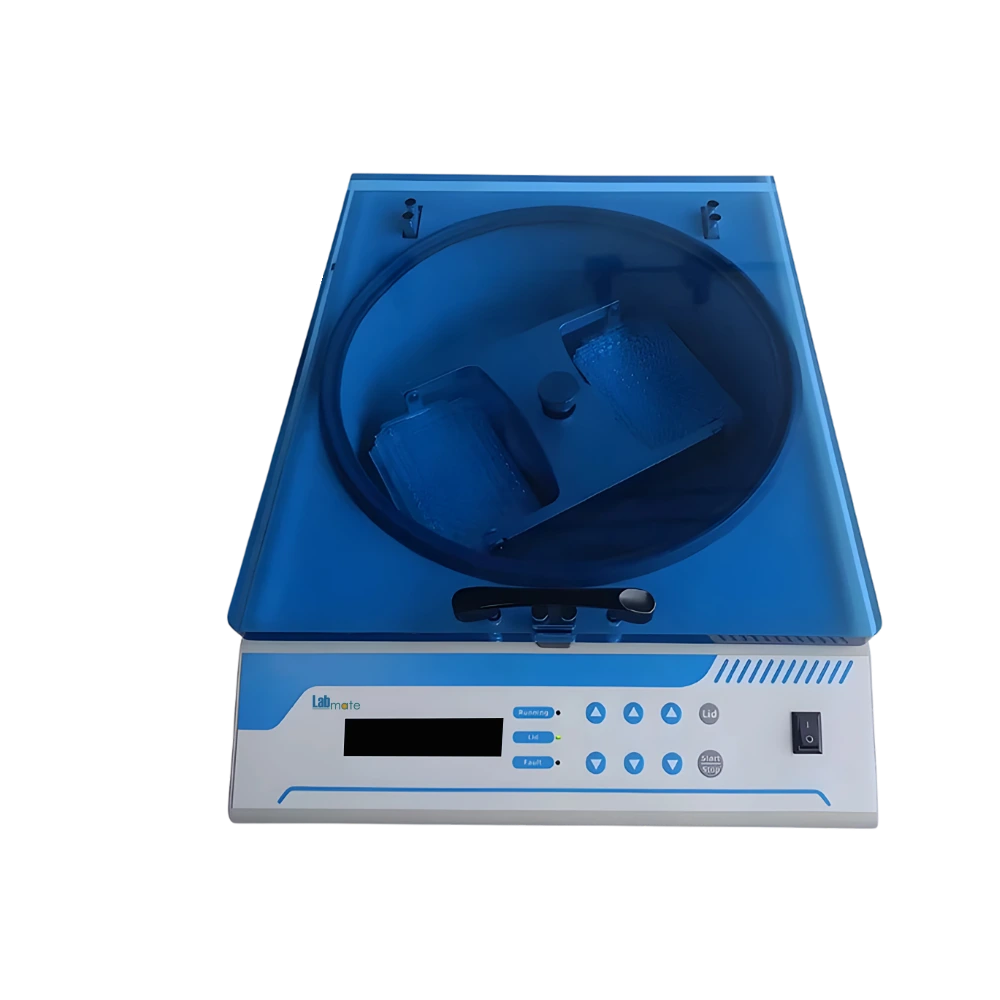 Gel Card Centrifuge with electronic lock