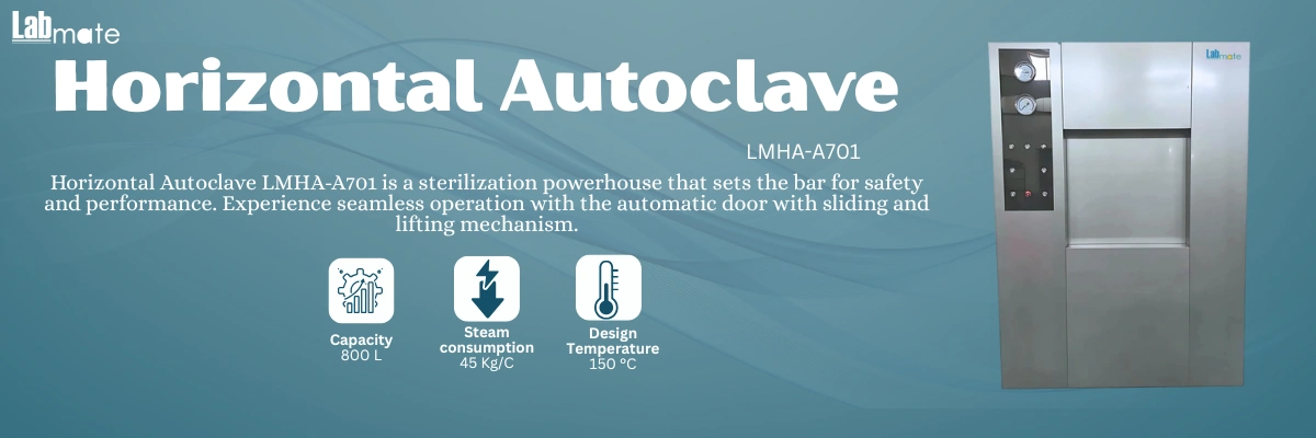Horizontal Autoclave with automatic door