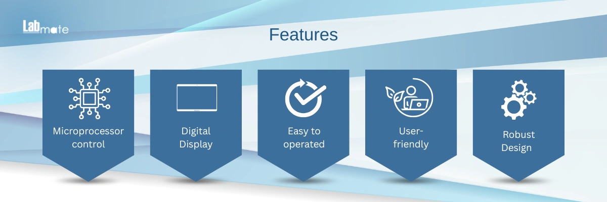Laboratory Centrifuge with control panel and lightweight design