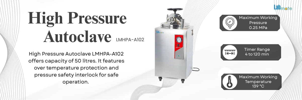High Pressure Autoclave with auto-exhaust system