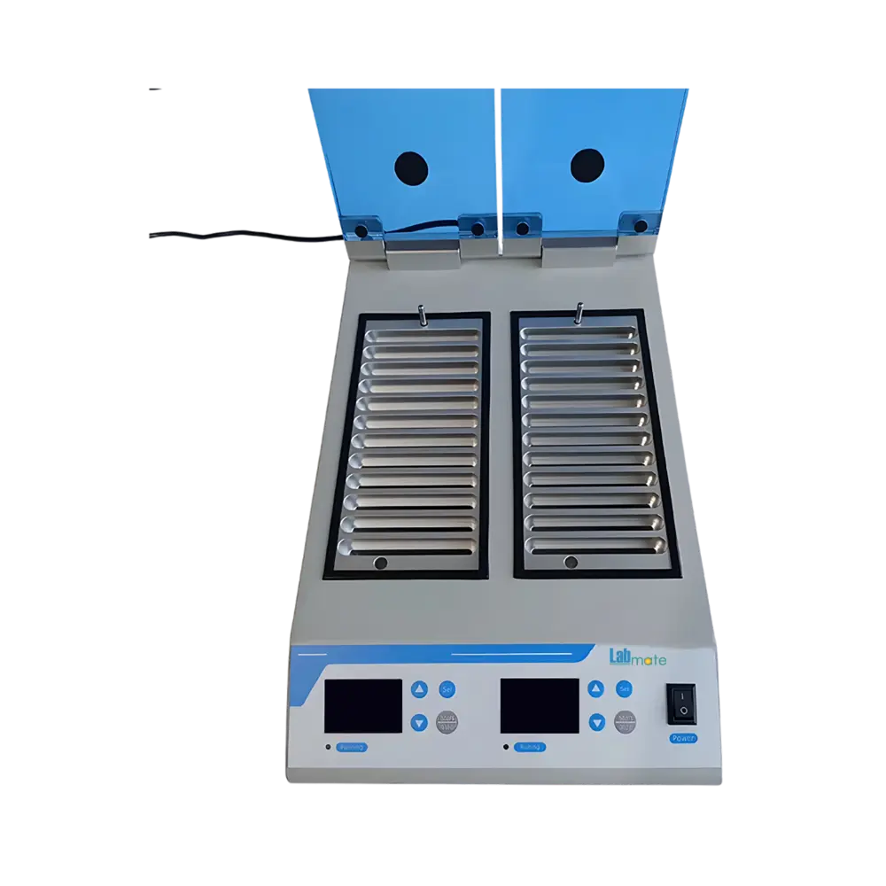 Gel Card Incubator with automatic fault detection