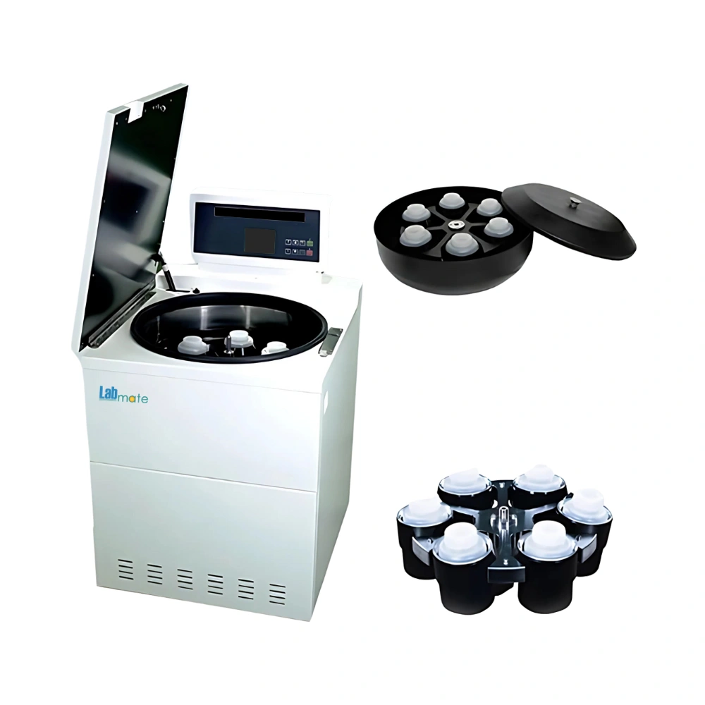Low Speed Centrifuge with programmable timer, door safety lock, imbalance detection, and energy-efficient design