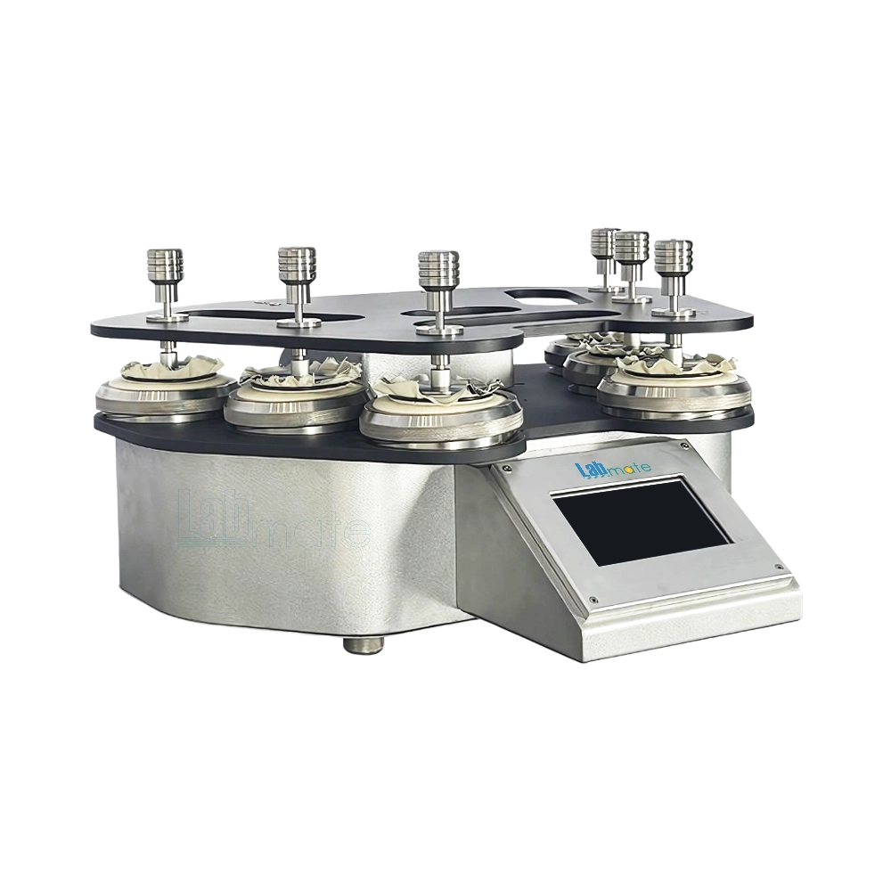Martindale Abrasion Tester for fabric wear resistance through friction testing