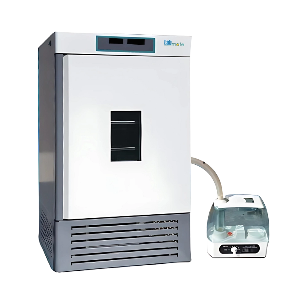 Mould incubator with stainless steel casing, digital display, and adjustable temperature controls.