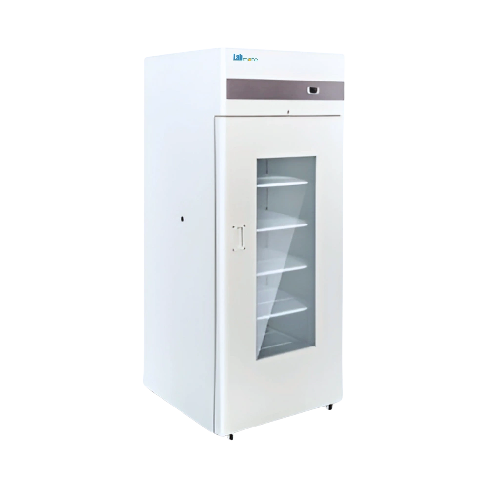 upright medical refrigerator with efficient temperature control