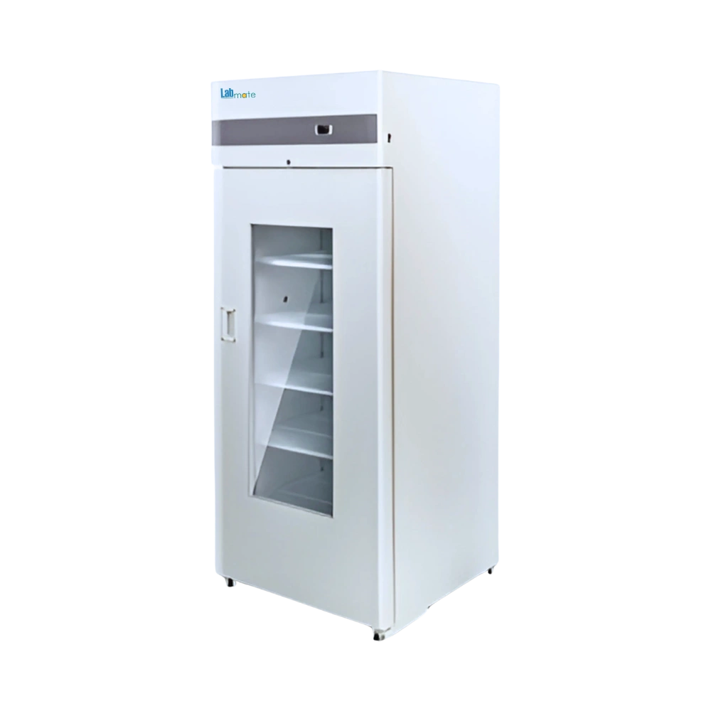 upright medical refrigerator with efficient temperature control