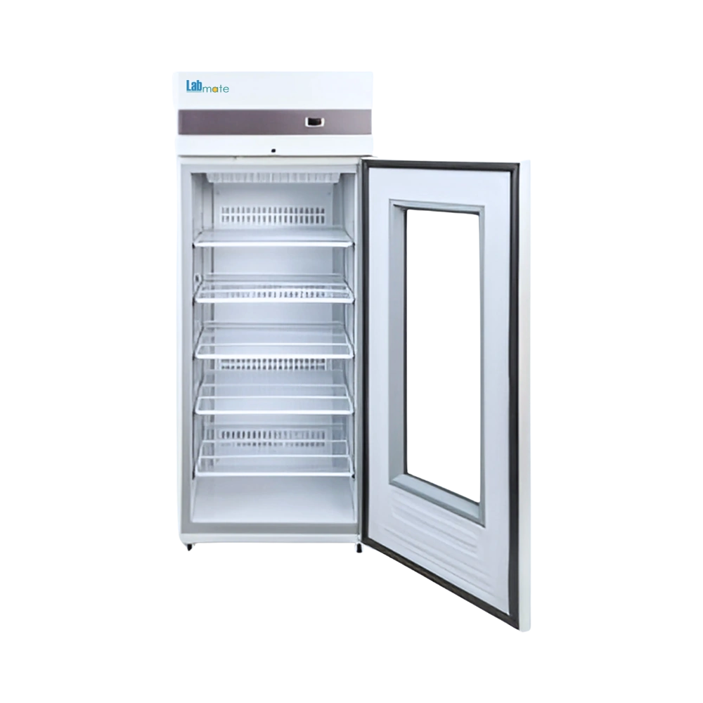 upright medical refrigerator with efficient temperature control