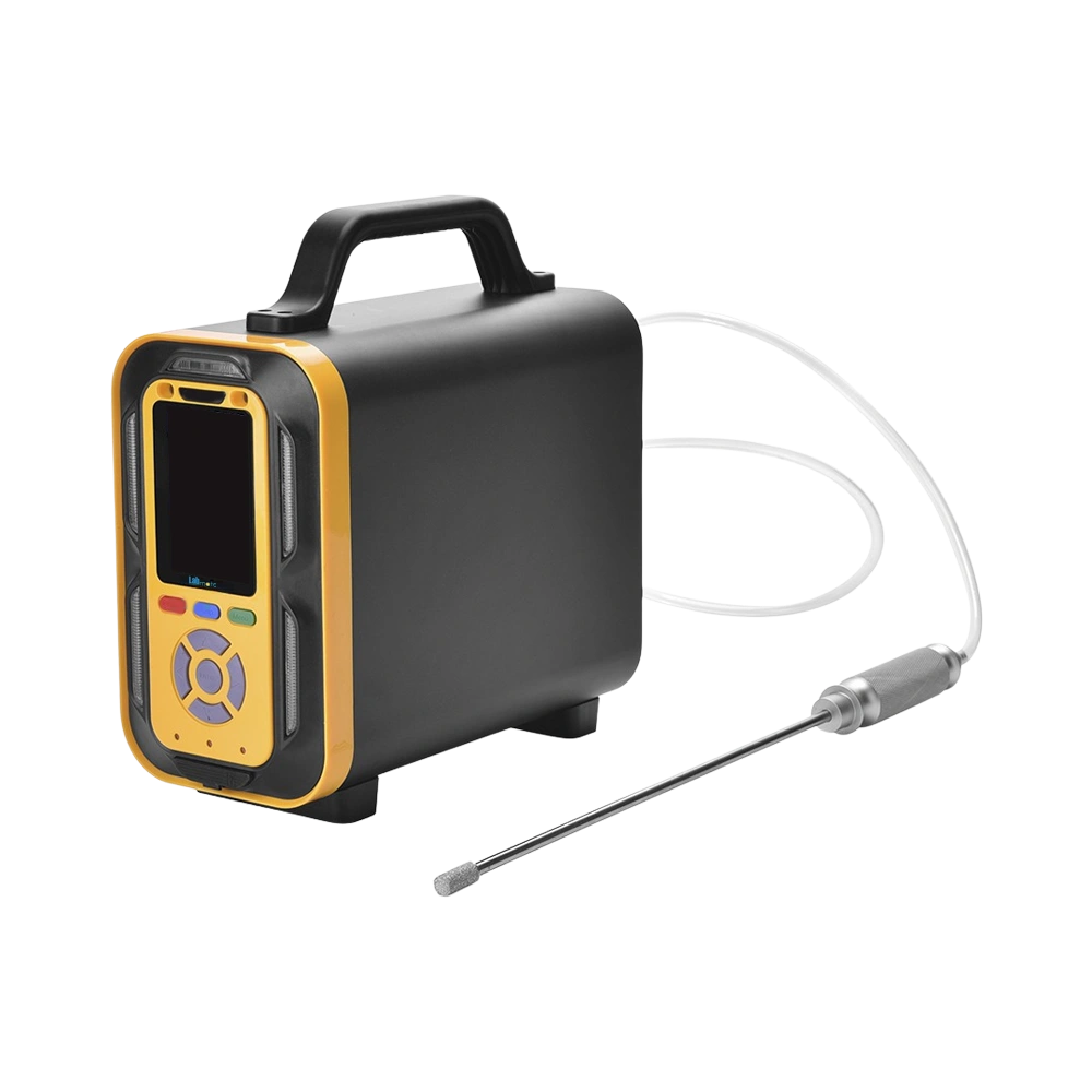 Portable Multi Gas Detector with high-capacity battery, real-time display, and IP66 protection