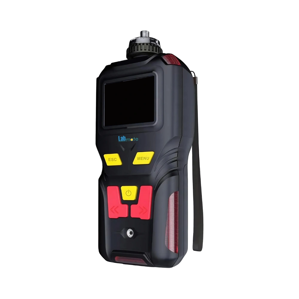 Portable Multi Gas Detector with built-in pump suction and 5-button interface