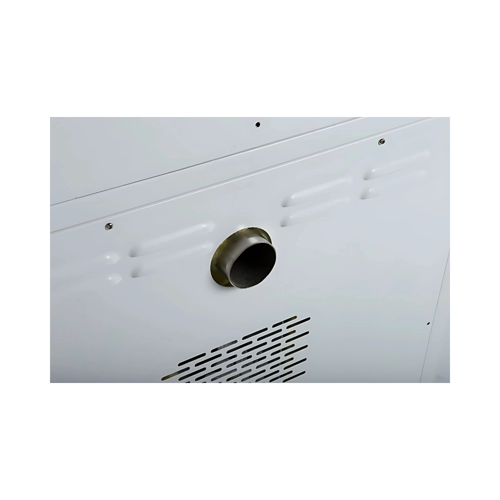 Microbiological incubator with control panel and door handle