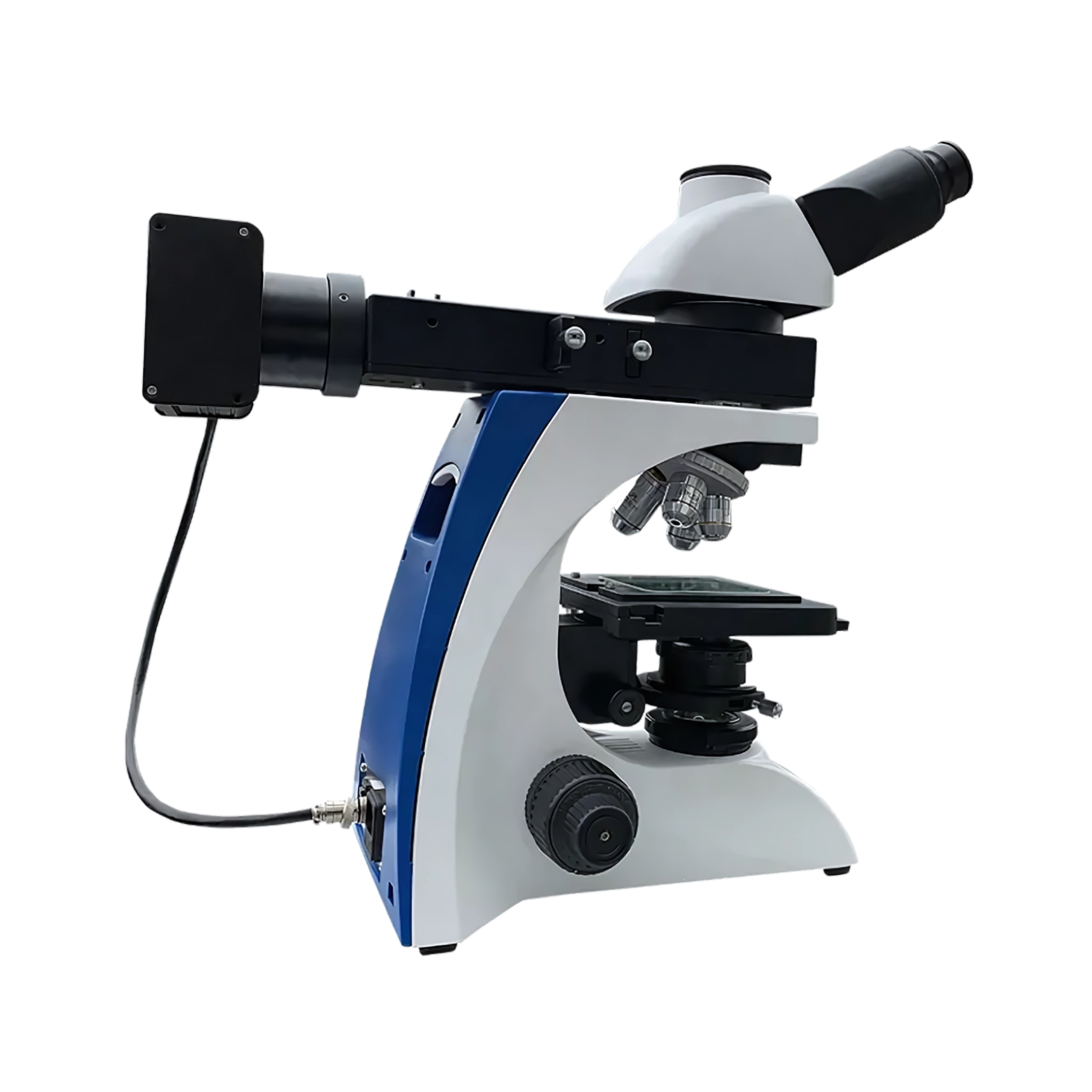 Metallurgical Microscope with quadplex nosepiece and 360° rotatable trinocular head
