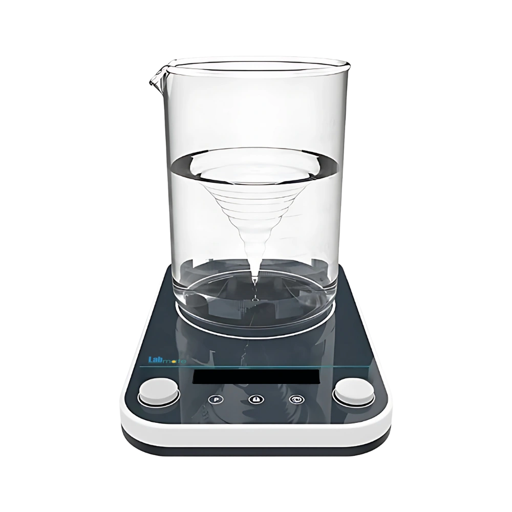 Magnetic Stirrer with 5L capacity and compatible stir bar for efficient liquid mixing