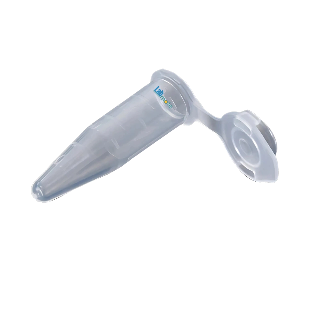 Microcentrifuge Tubes with conical bottom, attached cap, autoclavable, polypropylene body