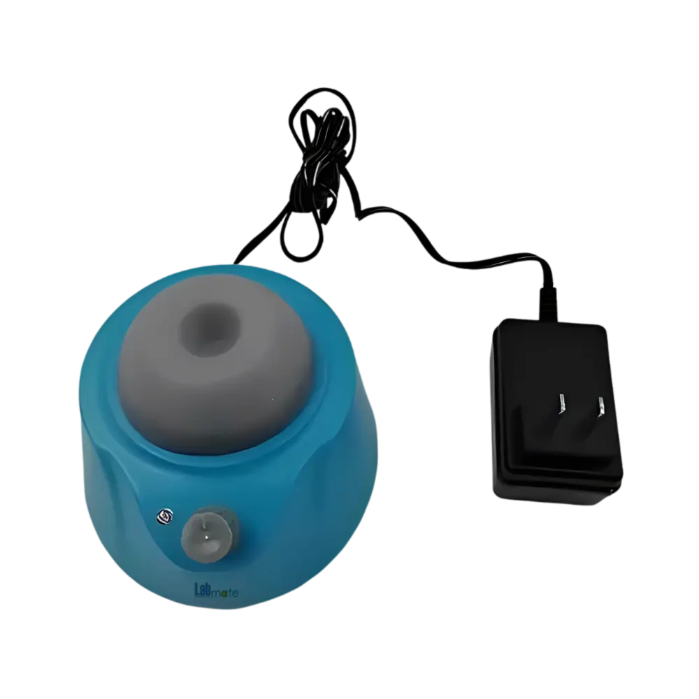 Mini Vortex Mixer with mini-sized body and versatile tube holder