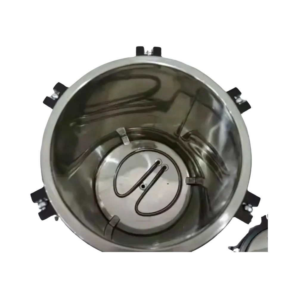 Portable Steam Sterilizer with stainless steel chamber, pressure indicator, and user-friendly adjustable design