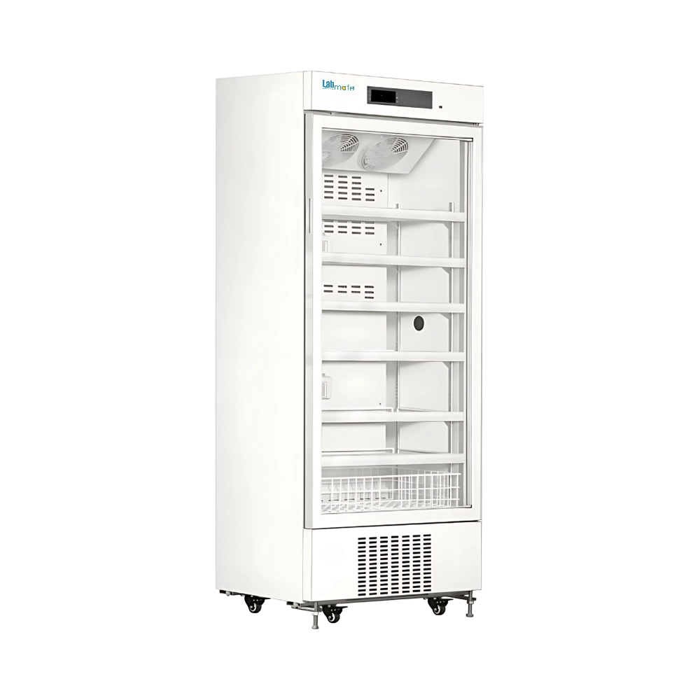 advanced upright pharmacy refrigerator with microprocessor controller