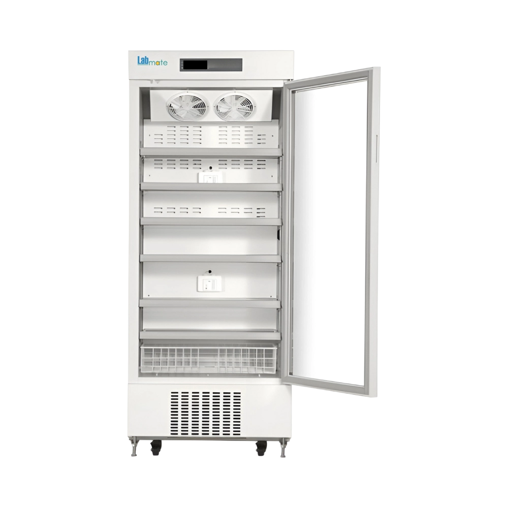 advanced upright pharmacy refrigerator with microprocessor controller