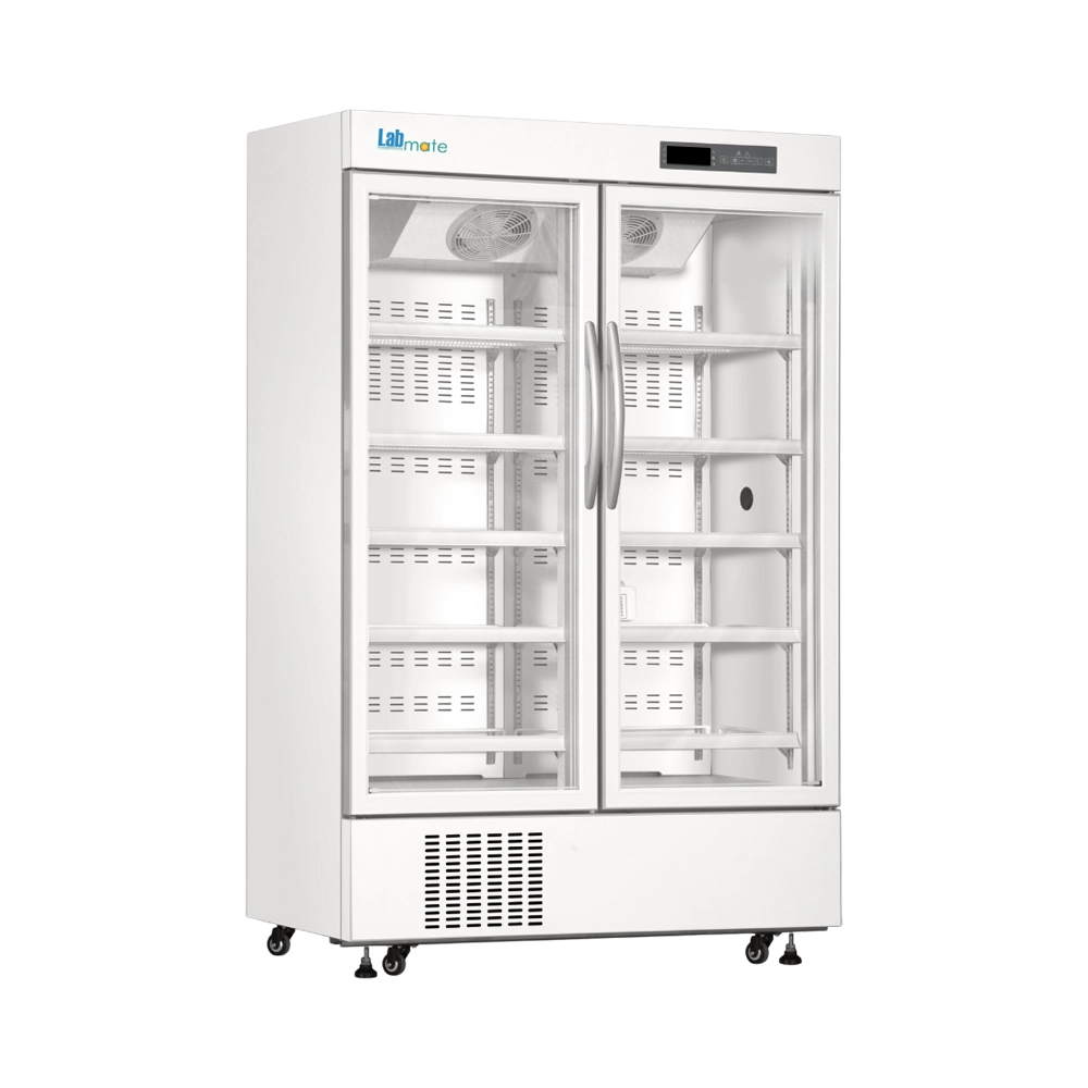 high-capacity pharmacy refrigerator with coated steel interior