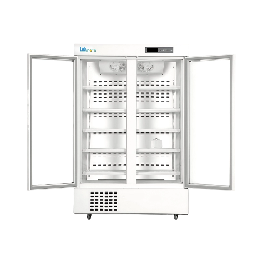 high-capacity pharmacy refrigerator with coated steel interior