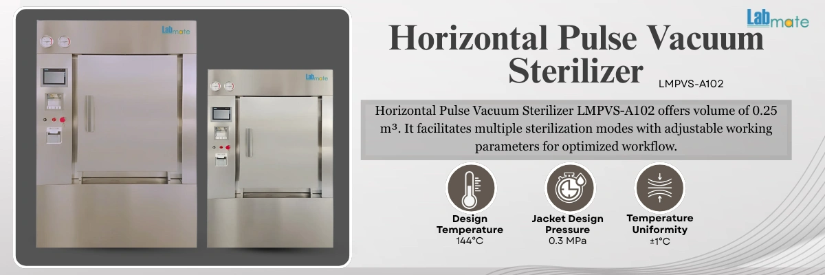 Pulse Vacuum Sterilizer with stainless steel build