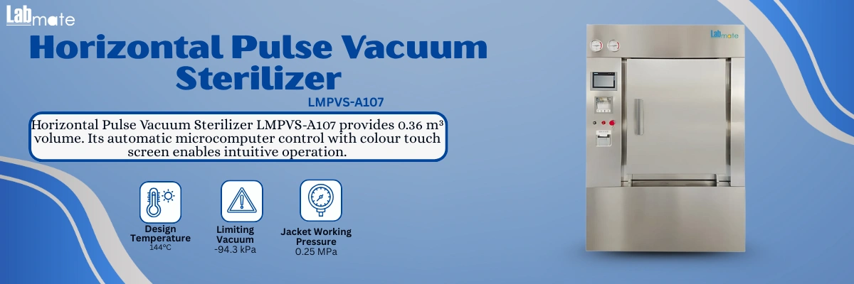 Horizontal Pulse Vacuum Sterilizer with electrolytic polishing