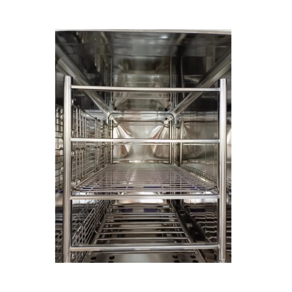 Pulse Vacuum Sterilizer stainless steel build, and touch screen display