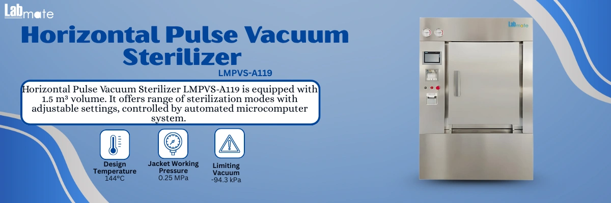 Horizontal Sterilizer with automated microcomputer system