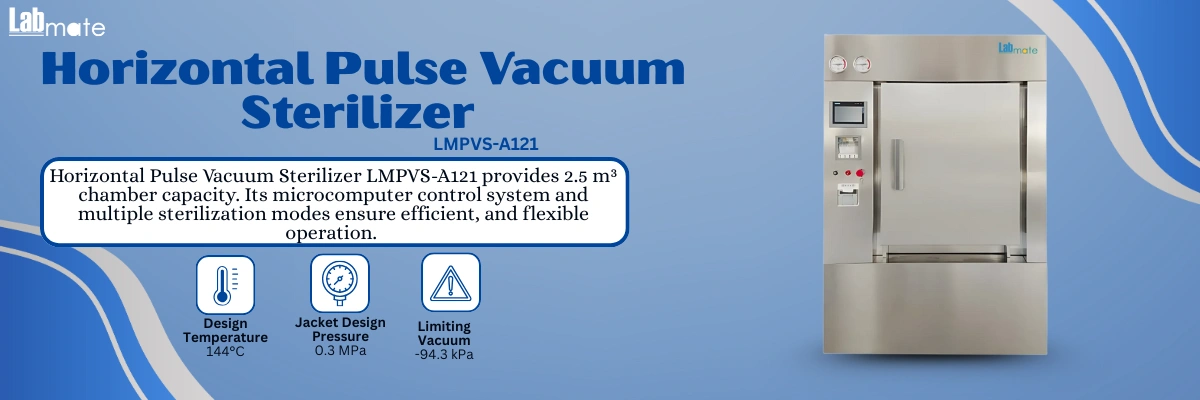 Horizontal Pulse Vacuum Sterilizer with Vacuum detection function