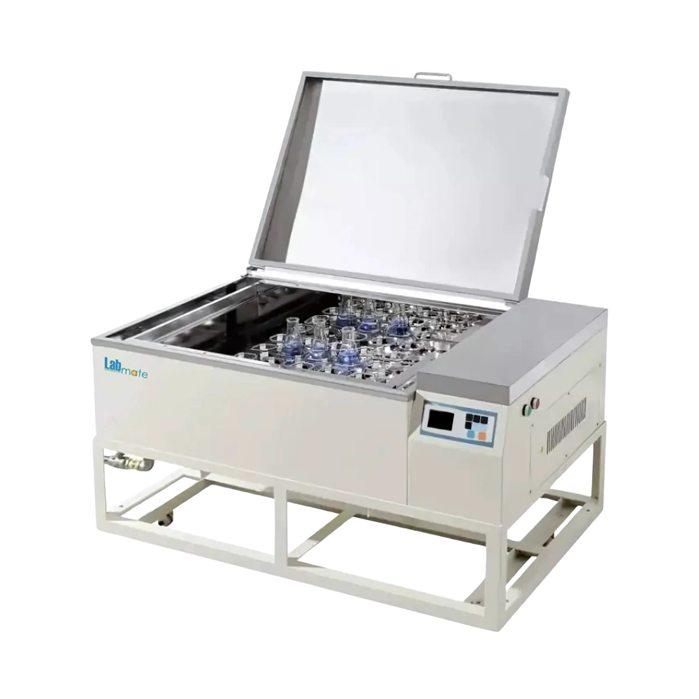 Reciprocating Thermostatic Shaking Water Bath with reciprocal shaking, alarm indicators, and durable stainless steel lid