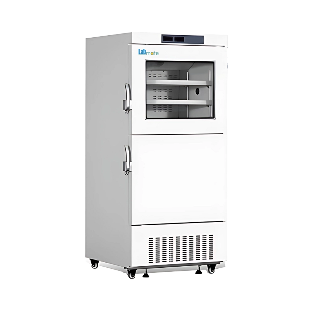 high-capacity combined refrigerator freezer with dual cooling system
