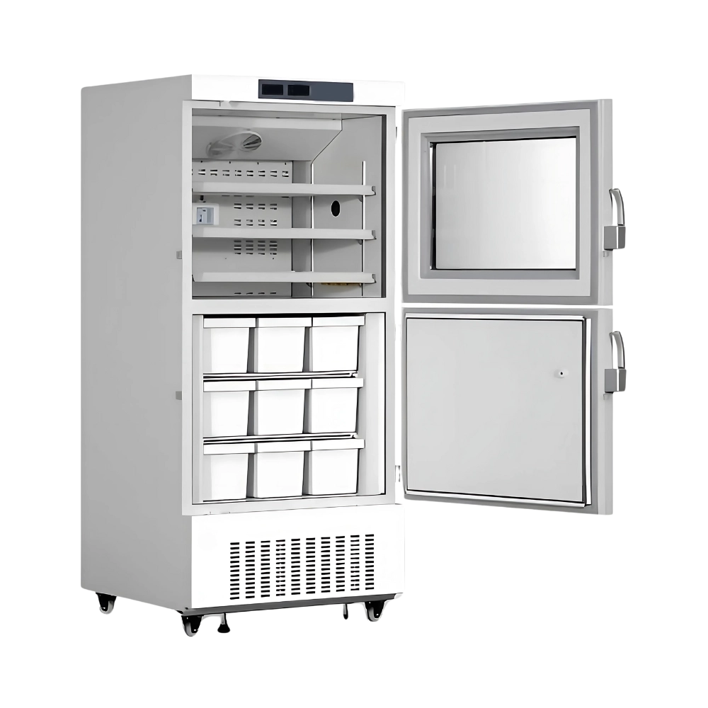 energy saving -40℃ upright deep freezer with multiple drawers