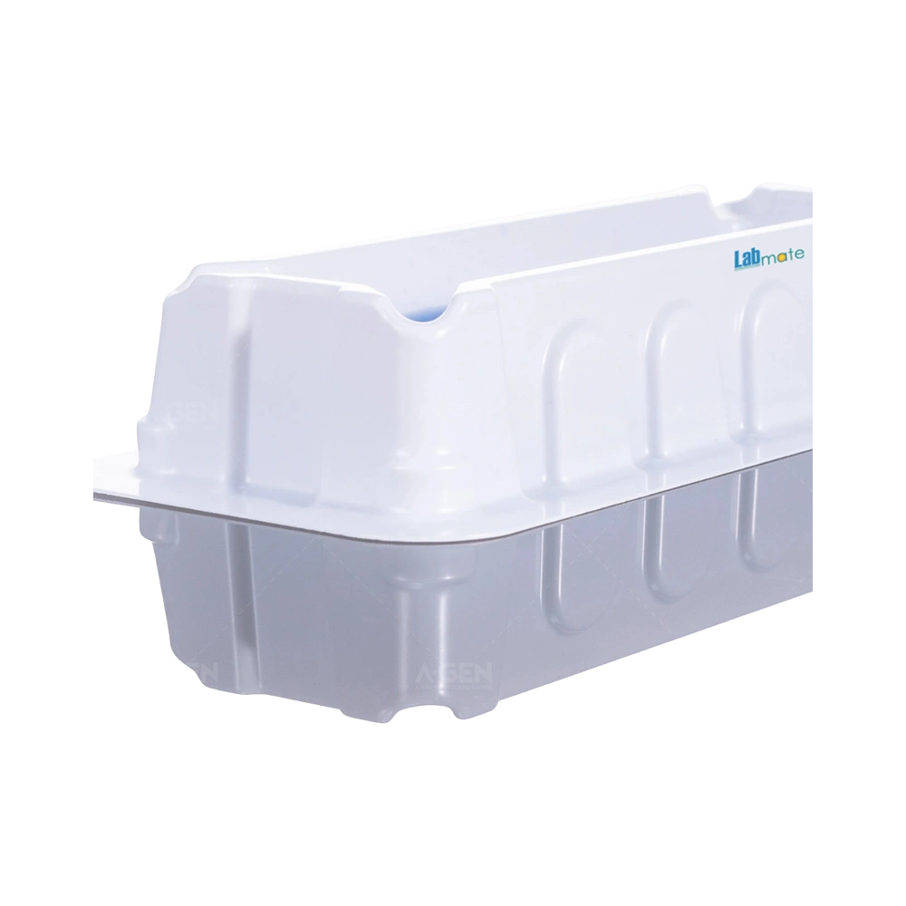 Polystyrene Solution Reservoirs with V-bottom and corner spouts