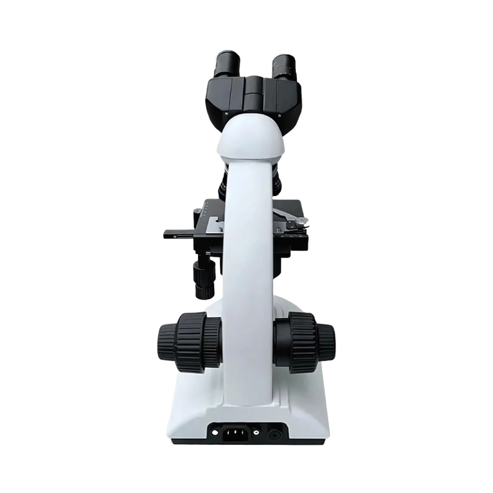 Student Microscope features binocular head at 30° inclined and 360° rotatable