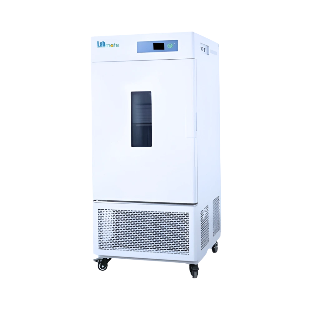 Constant Temperature and Humidity Incubator with stainless chamber, digital control, and easy temperature measurement