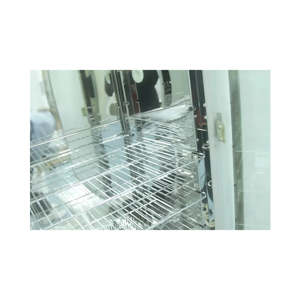 Vertical Incubator with red accent panel