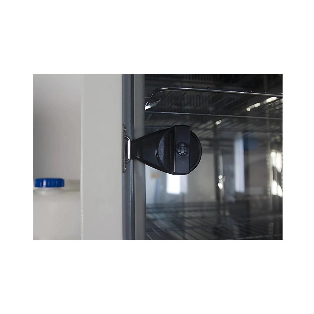 Vertical double door incubator with display