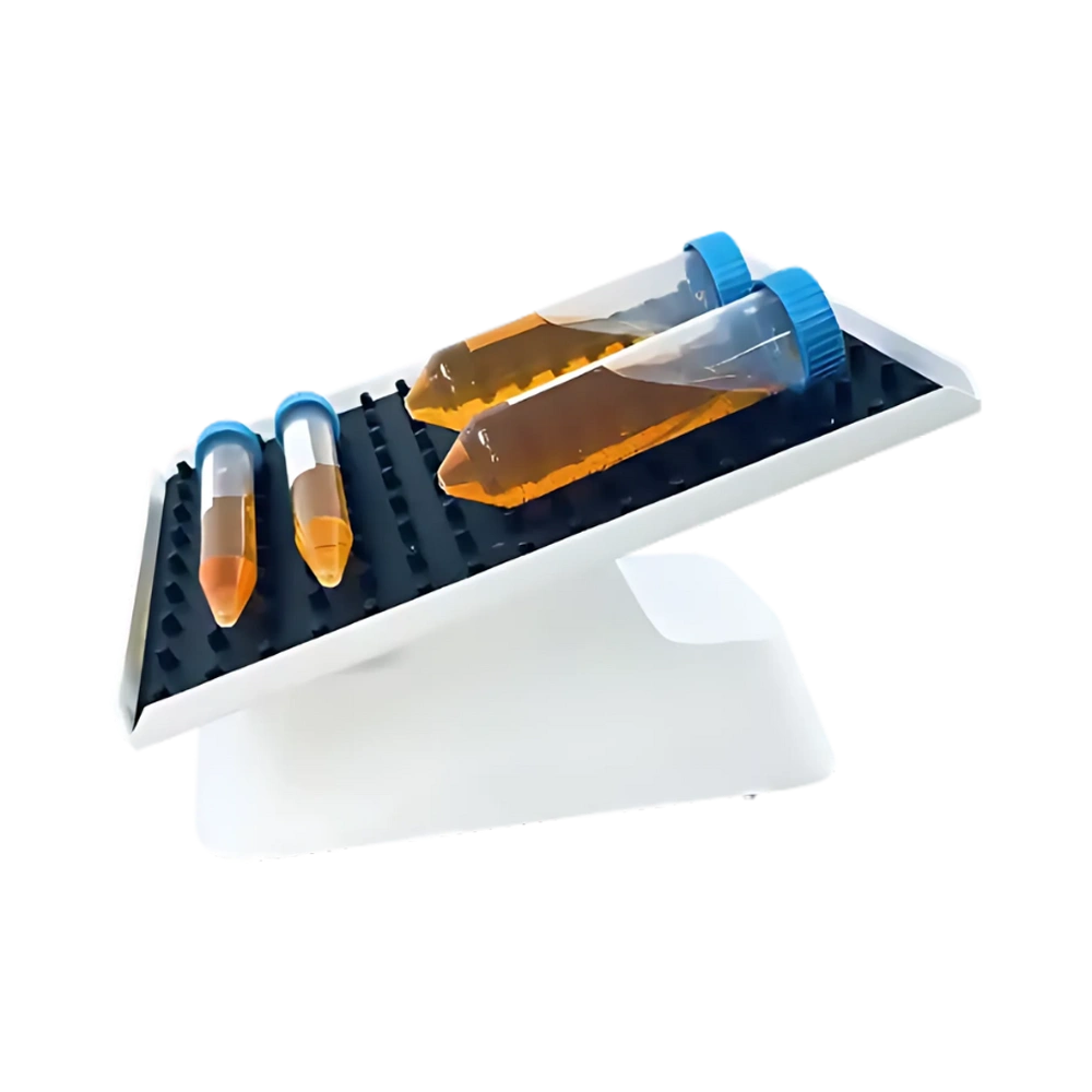 3D Tray Mixer with brushless motor, silicone mat, adjustable knob, and compact design