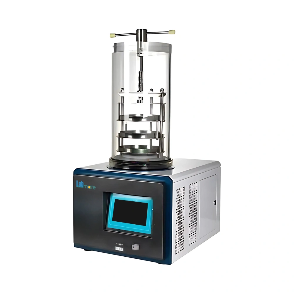 Top Press Vacuum Freeze Dryer with alarm system and USB interface