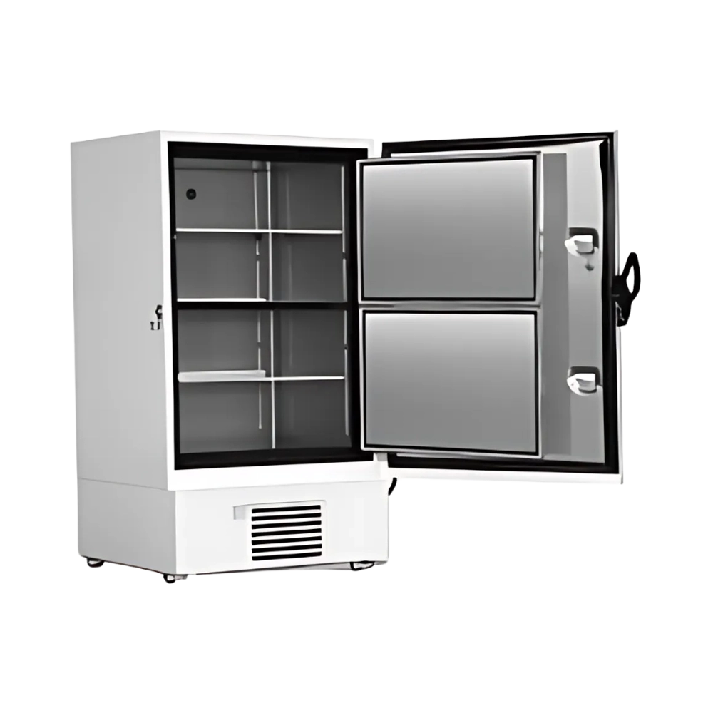 large capacity ultra-low temp freezer with stainless steel interior