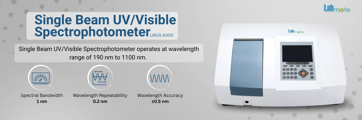 Single Beam UV/Visible Spectrophotometer LMUS-A300