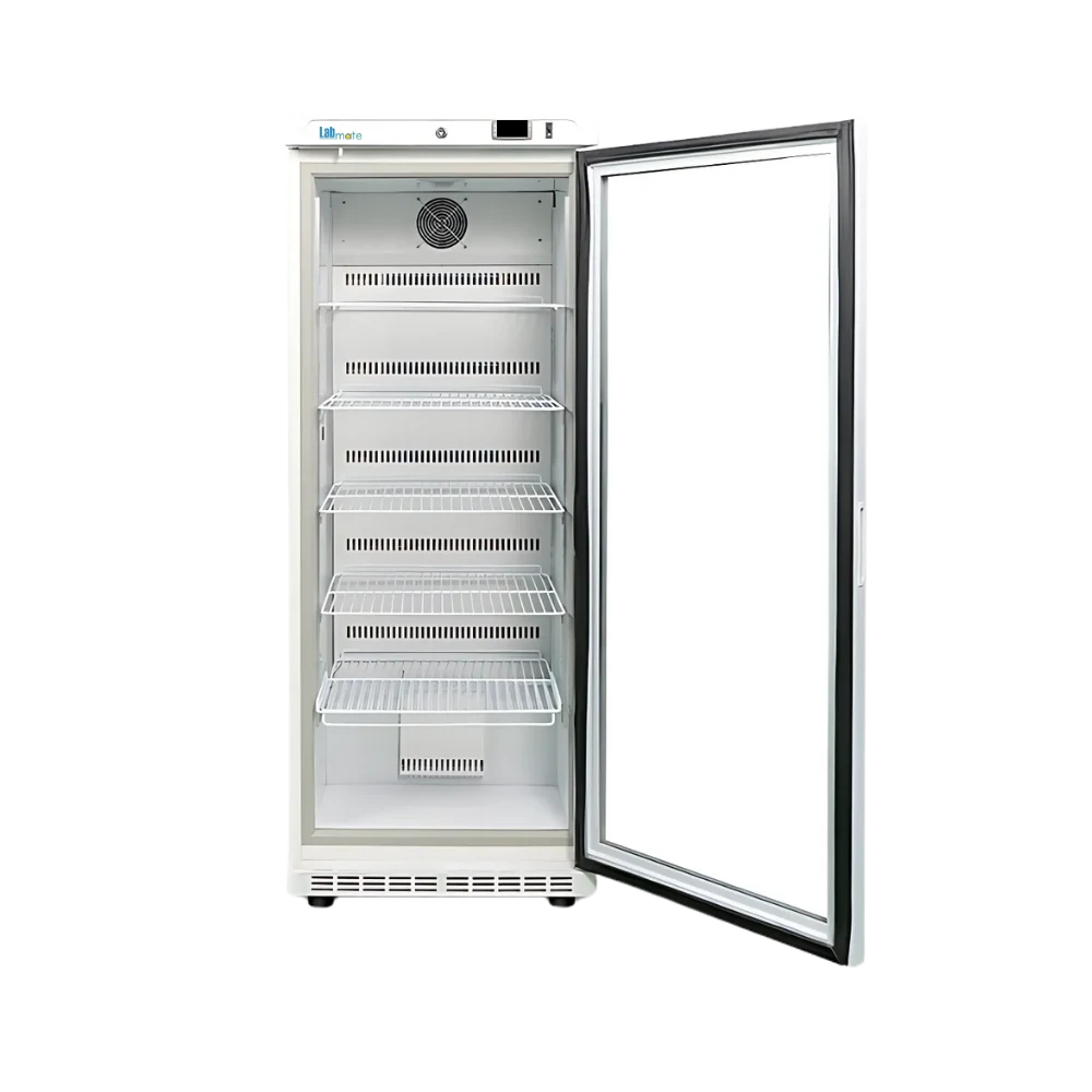 energy-efficient upright vaccine refrigerator with digital control panel