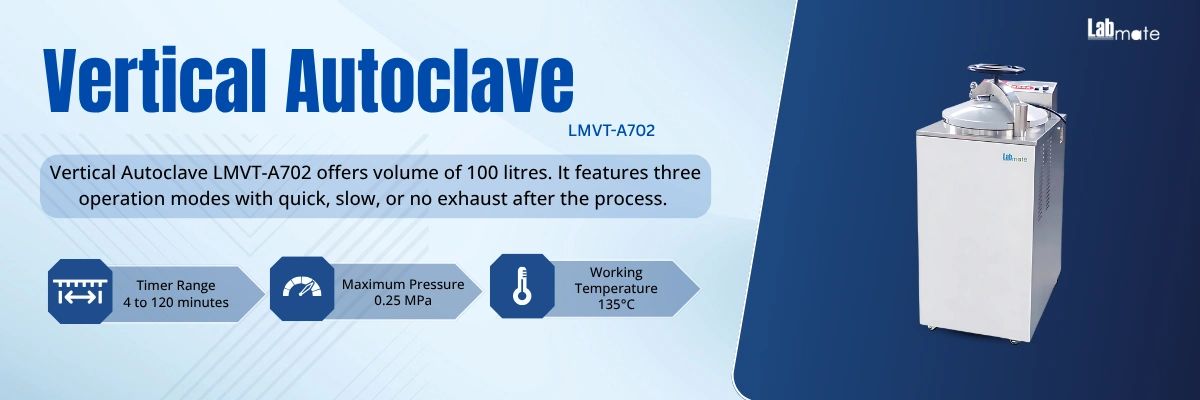Vertical Autoclave with hand wheel
