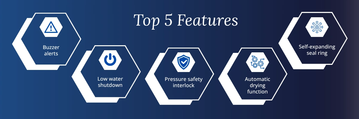 Vertical Autoclave with stainless steel construction