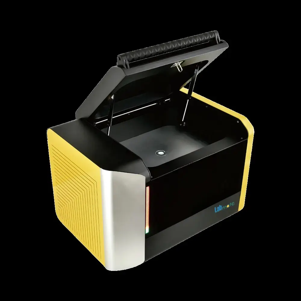 EDXRF Spectrometer with large sample chamber and Peltier cooling