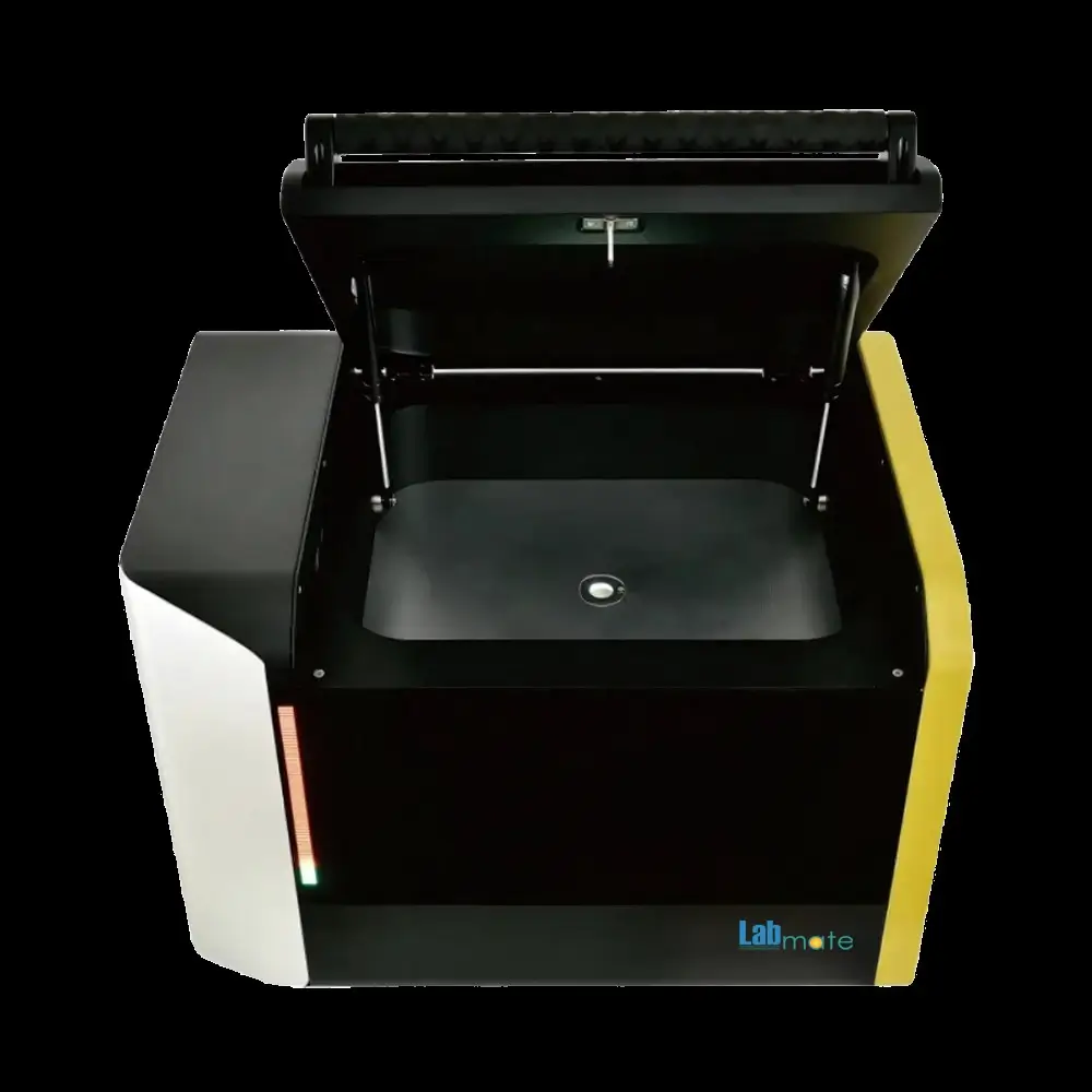 EDXRF Spectrometer with large sample chamber and Peltier cooling